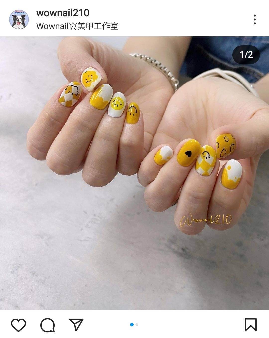 韓系笑臉美甲