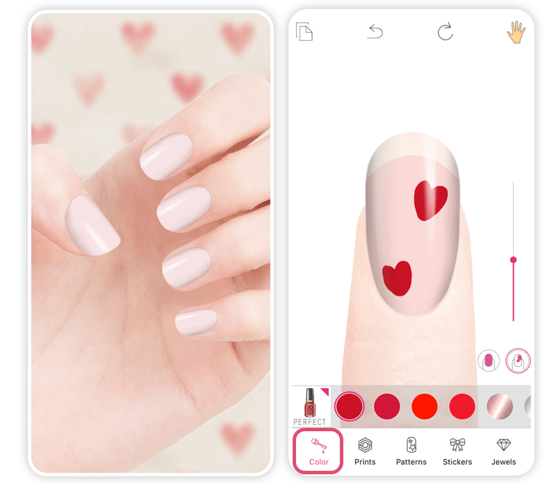 Diseños de uñas para San Valentine