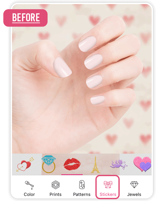 Diseños de uñas para San Valentine