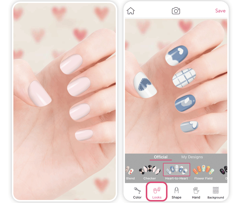 Diseños de uñas para San Valentine