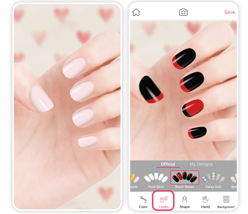 Diseños de uñas para San Valentine