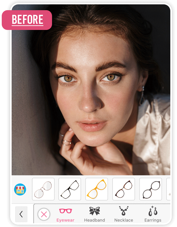 Essayer des lunettes virtuellement avec une application pour essayer des lunettes