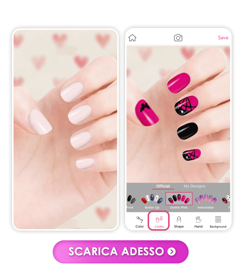 Unghie per San Valentino Gotiche