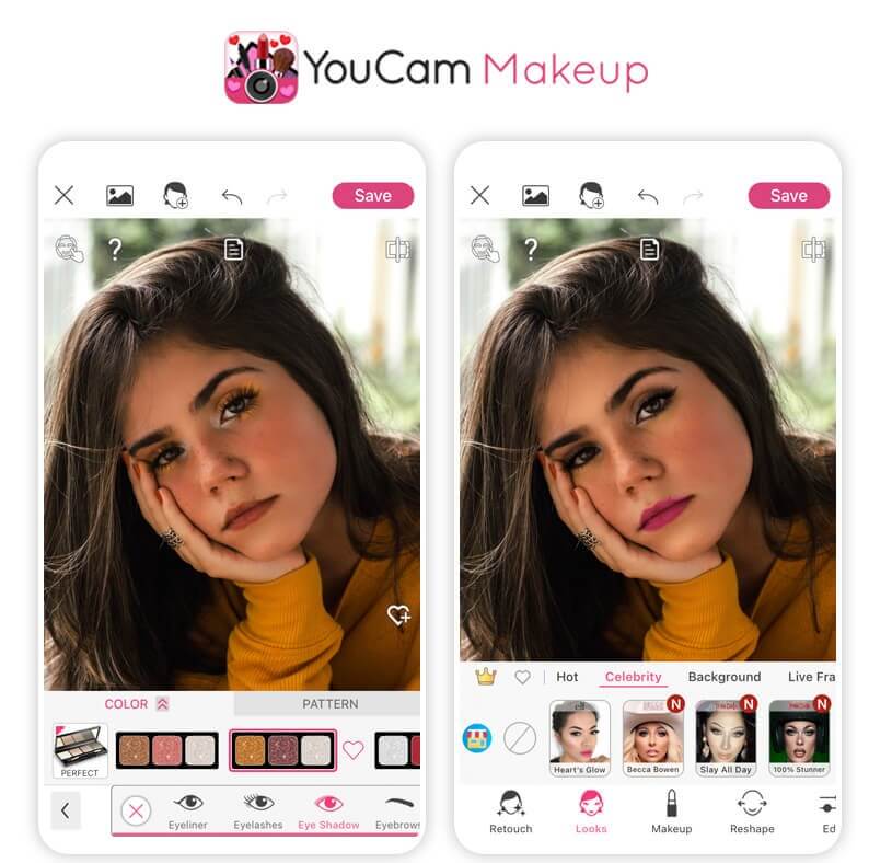Aplicación para maquillar fotos
