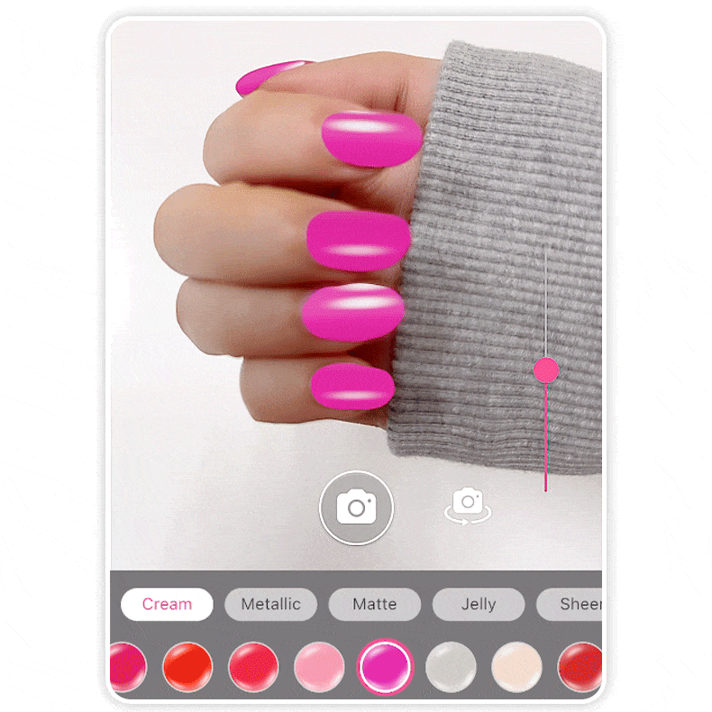 Probiere Valentinstags-Nägel in klassischen Nagellackfarben aus.