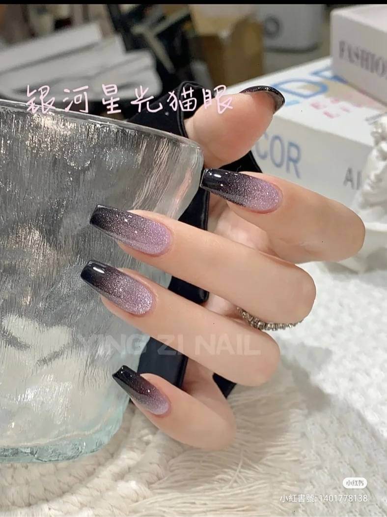 漸層貓眼美甲