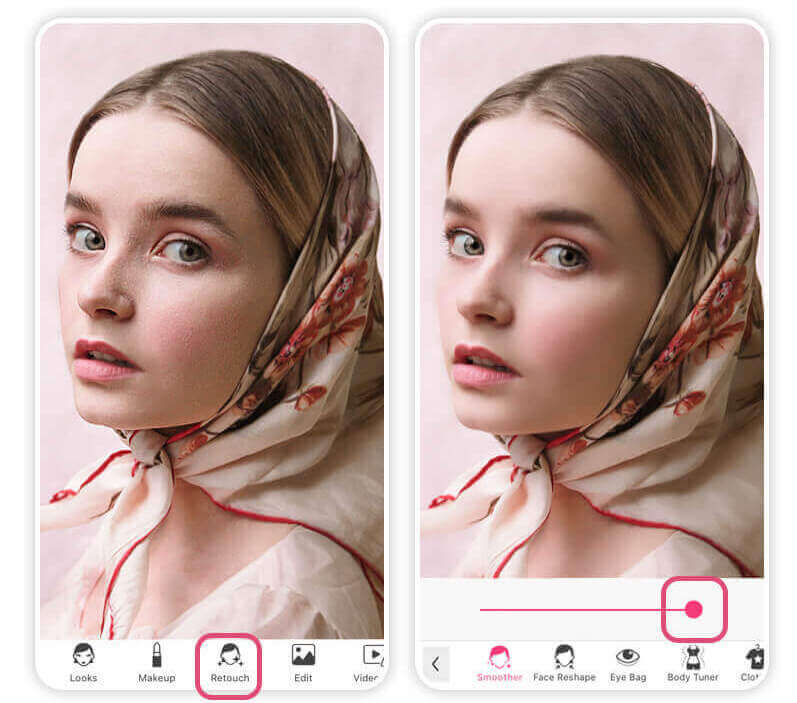 Retoque sua pele em fotos com o YouCam Makeup