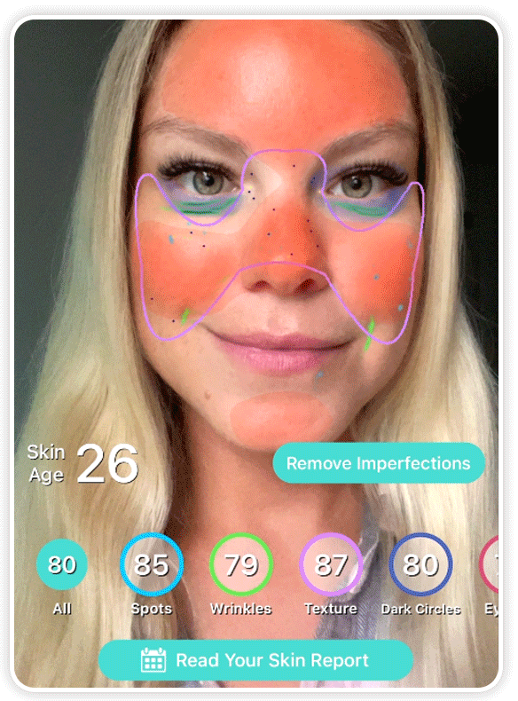 Application diagnostic de peau YouCam Makeup