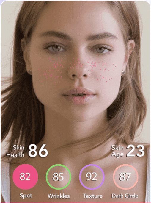 Diagnostic de peau : cernes, rides, texture, acné