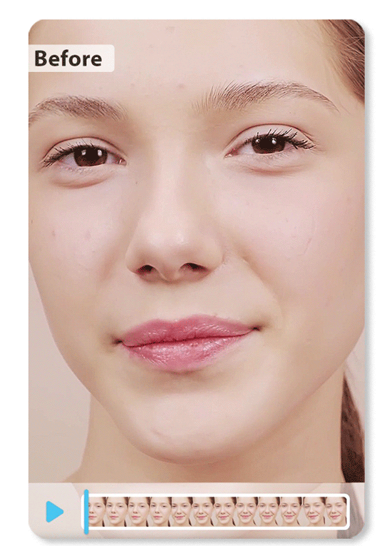 Filtre peau lisse sur vidéo