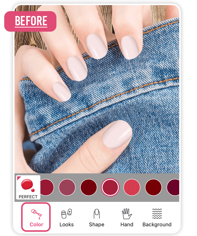 Ongles couleur printemps 2023 : rouge magenta