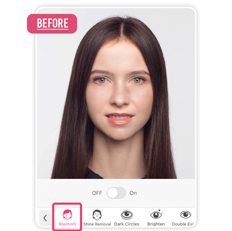 Application pour créer photo identité : supprimer tache et lisser peau