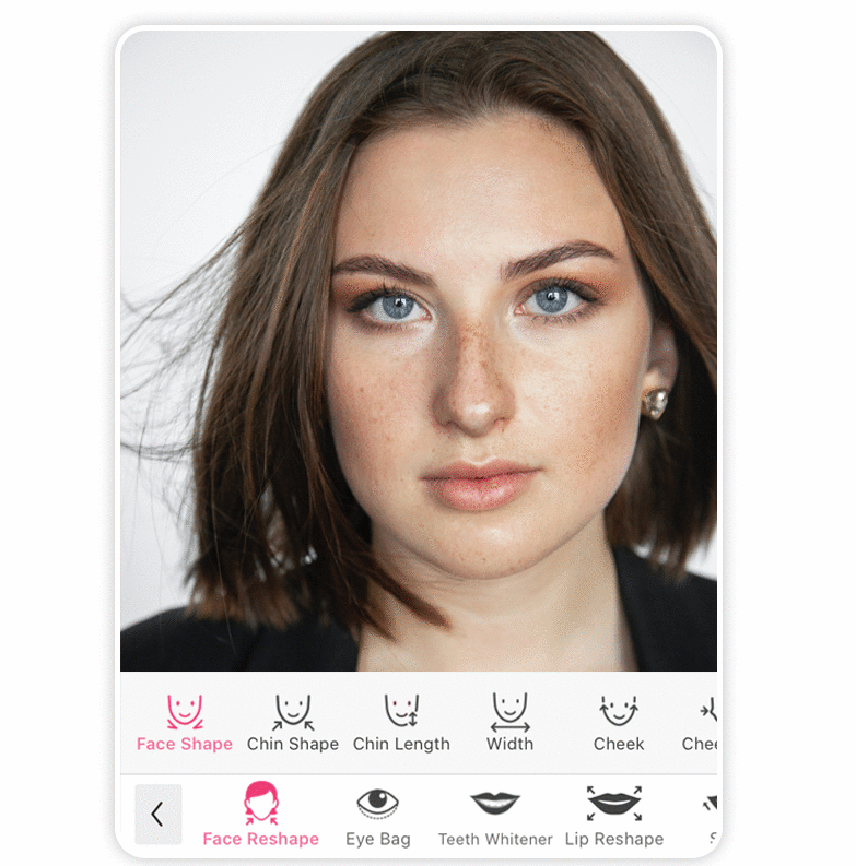 Edite o rosto com o YouCam Makeup