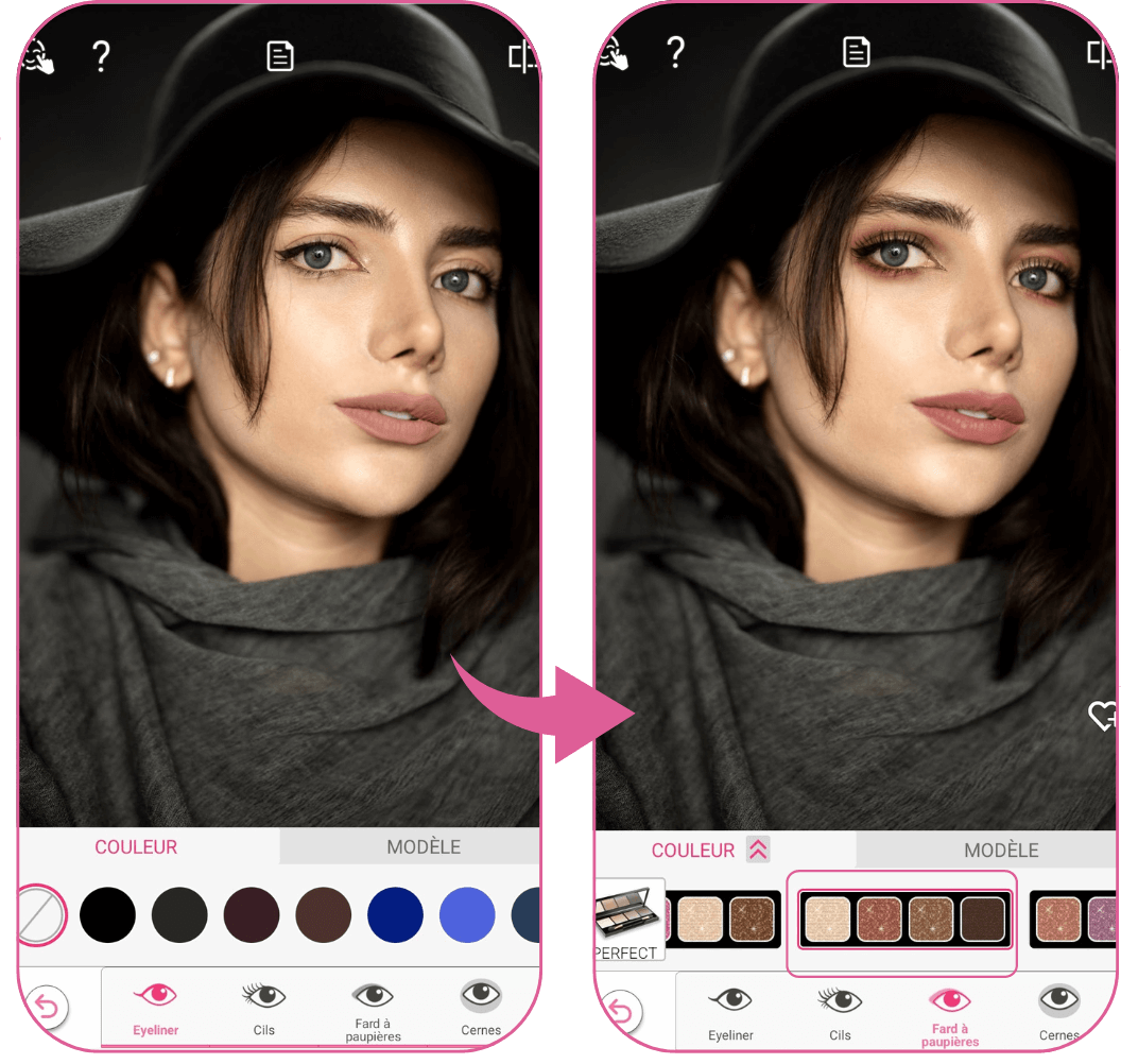 couleur fard à paupiere yeux verts :  maquillage doré yeux verts