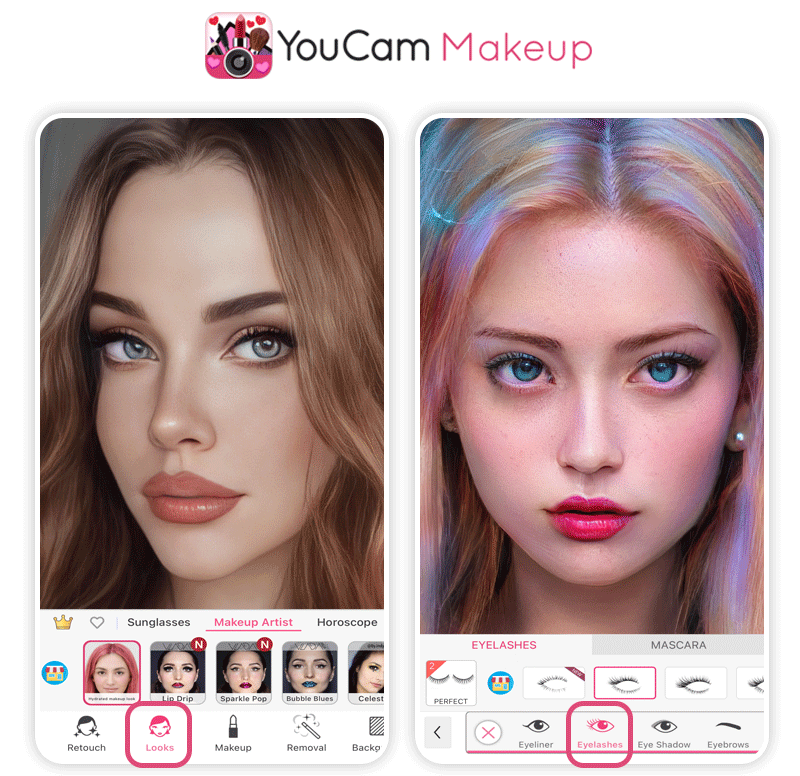 Jeu de maquillage gratuit : appli maquillage YouCam Makeup