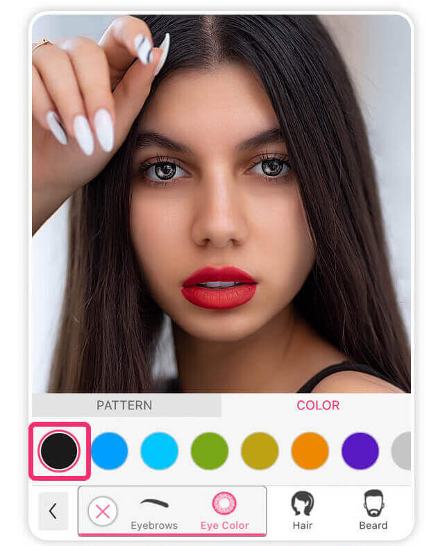 Filtro Olhos Pretos