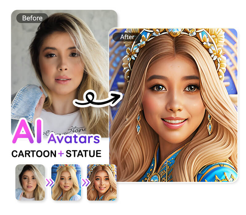 Generiere Barbie-Selfies mit der AI von YouCam Perfect.