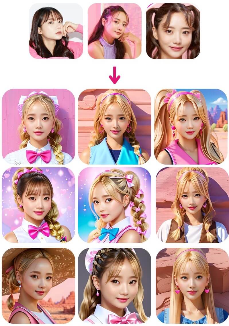 AI 芭比頭貼