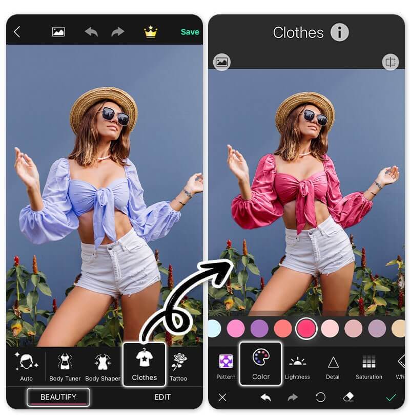 Barbie Outfit: Tingiti di Rosa