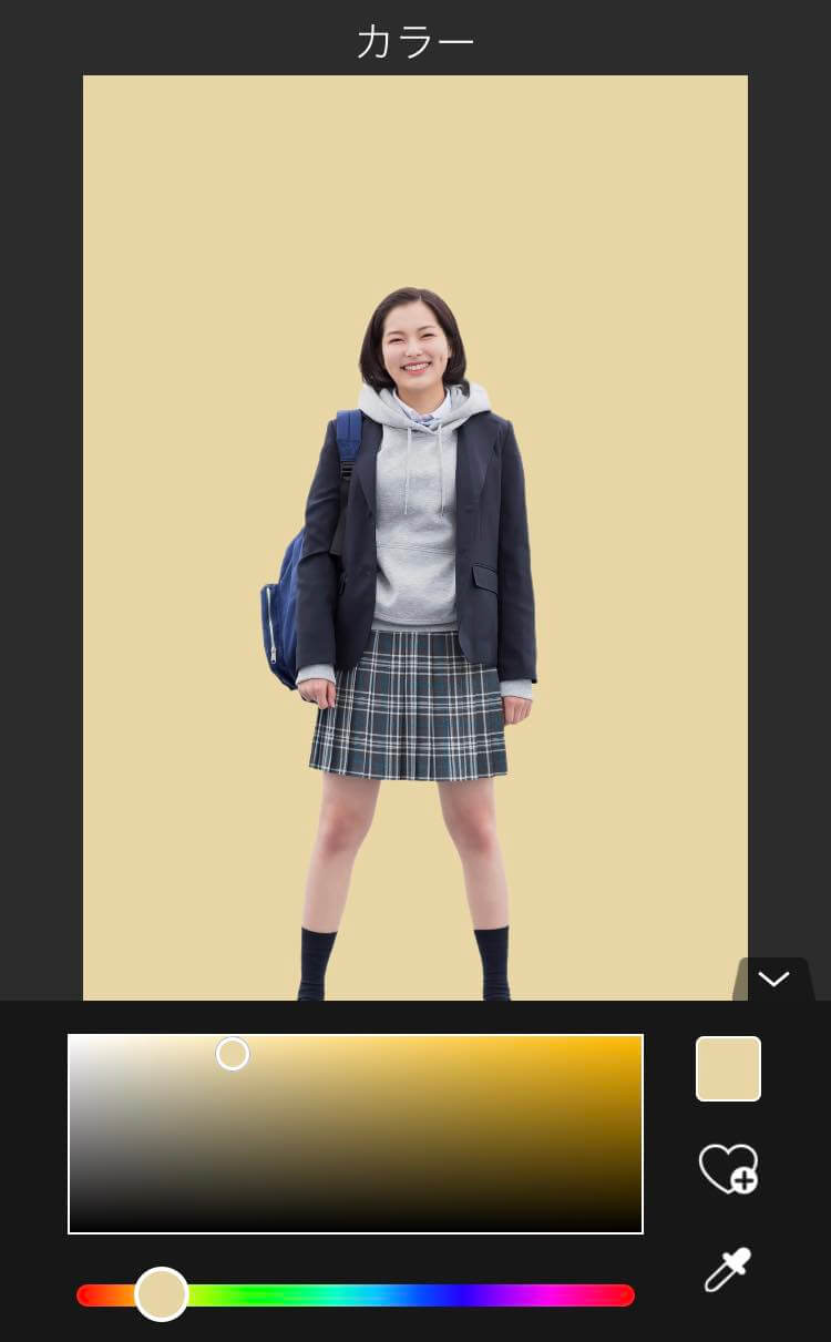 カラーパレットを使う様子