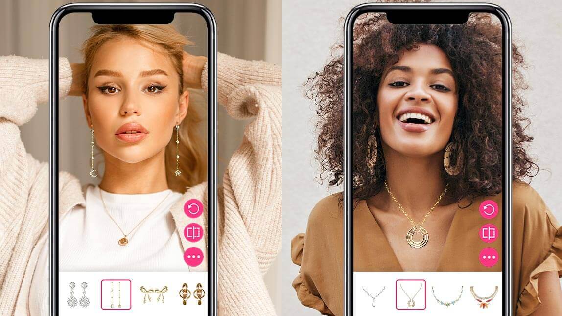 アクセサリー試着