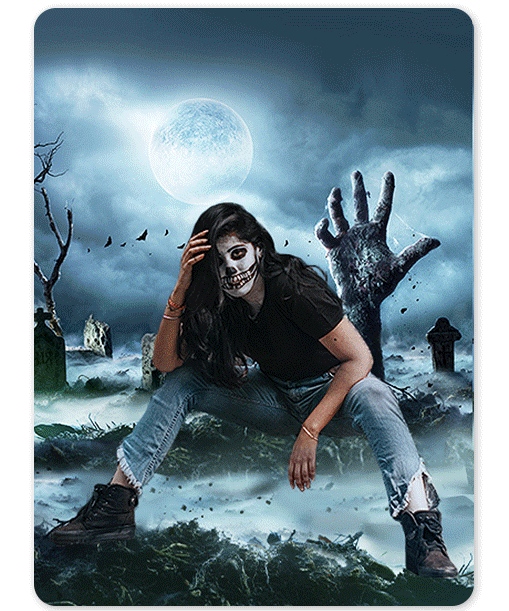 App Halloween : nombreux filtre halloween et arrière plan Halloween