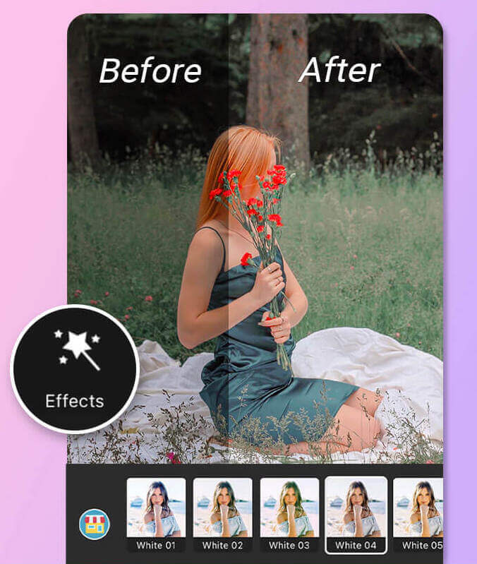 Teste os filtros de estéticas minimalistas do YouCam Perfect Teste os filtros de estéticas minimalistas do YouCam Perfect