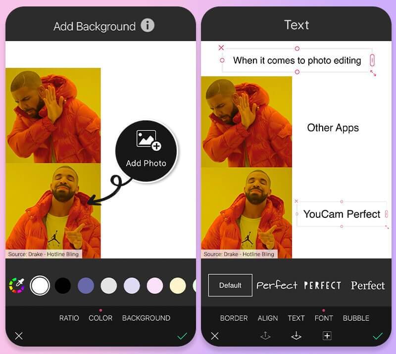 How to make multiple photo meme easily with best meme photo editor for iPhone and Android