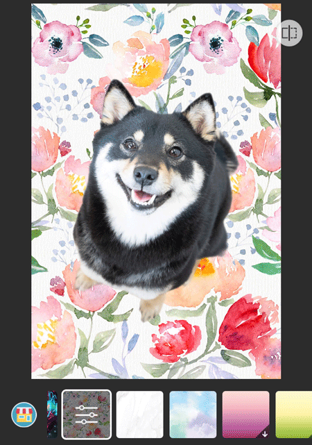 背景デザインが豊富
