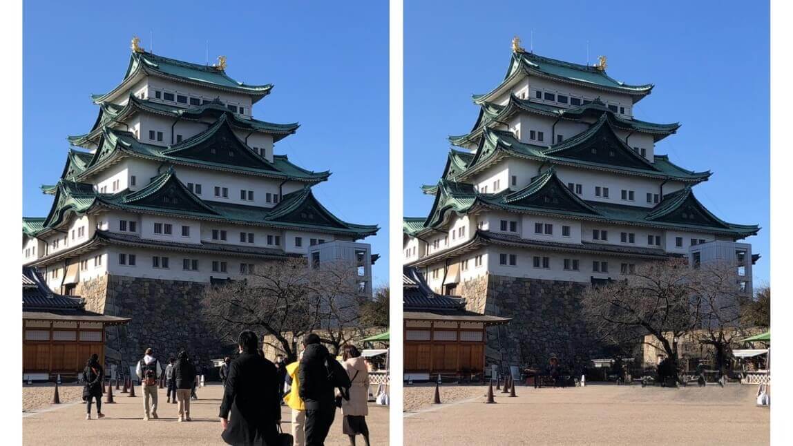 写真の一部を消すアプリ