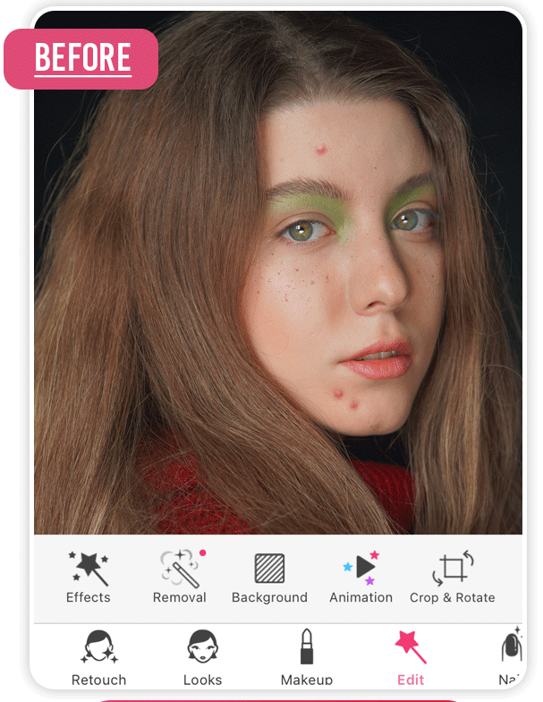 Teste ediçao facial com o melhor aplicativo alternativo do Facetune