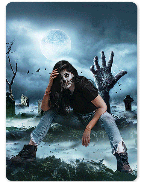 Fond Halloween dans application Halloween