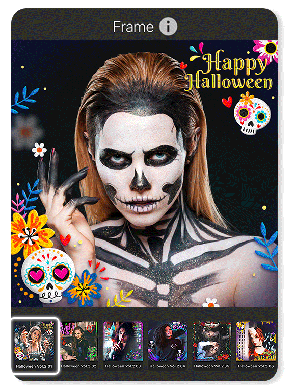 Cadre photo Halloween pour photo montage Halloween