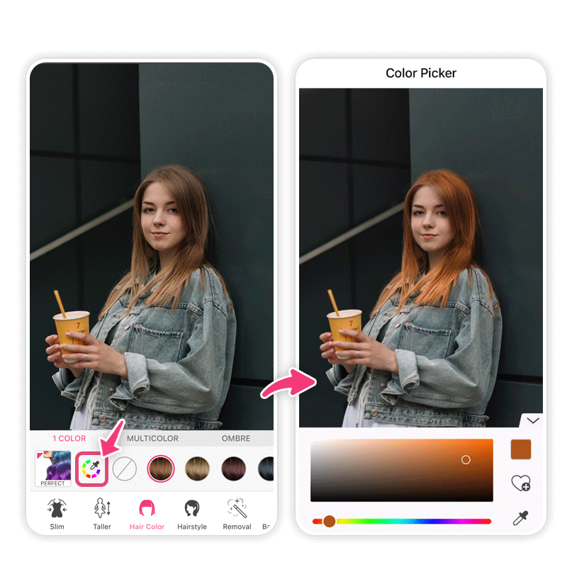 cambia tambien el color de cabello