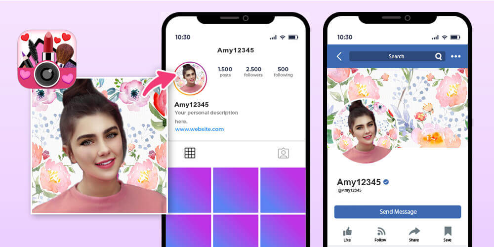 Miglior app per foto profilo instagram: YouCam Makeup