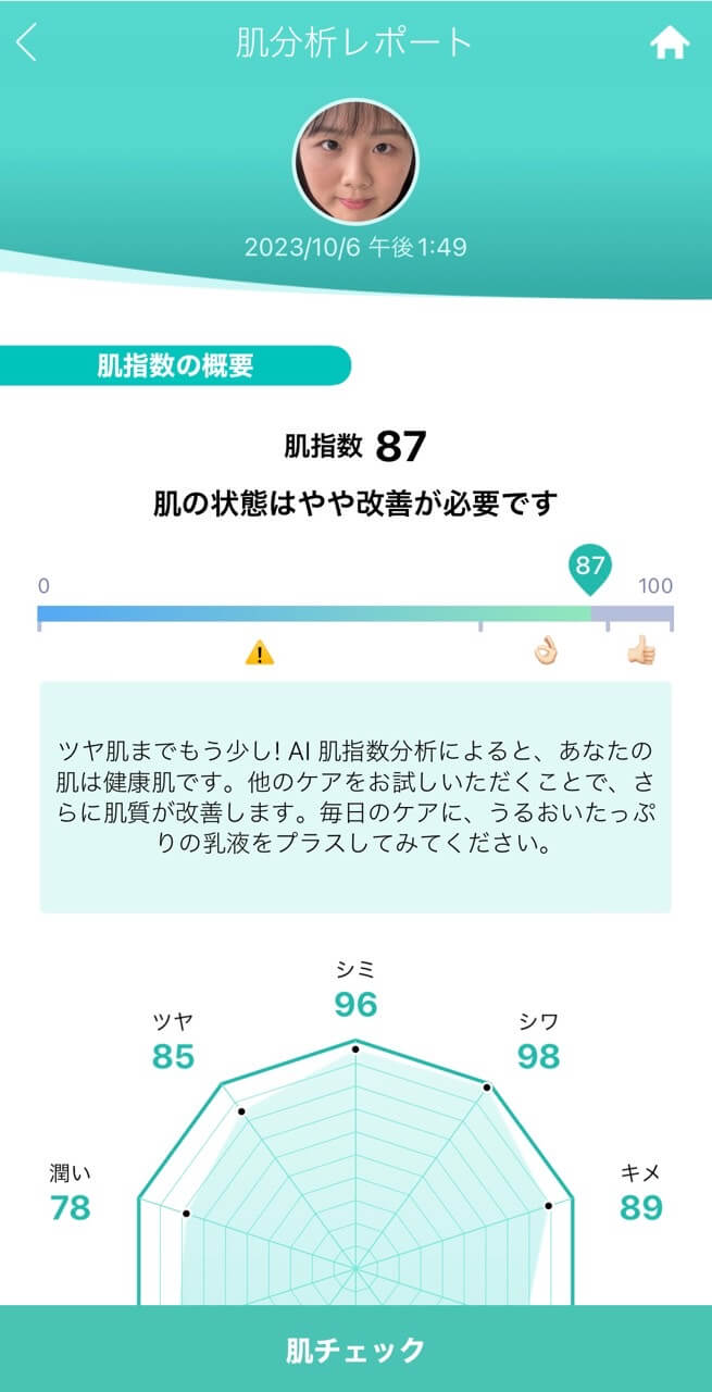 肌分析レポート