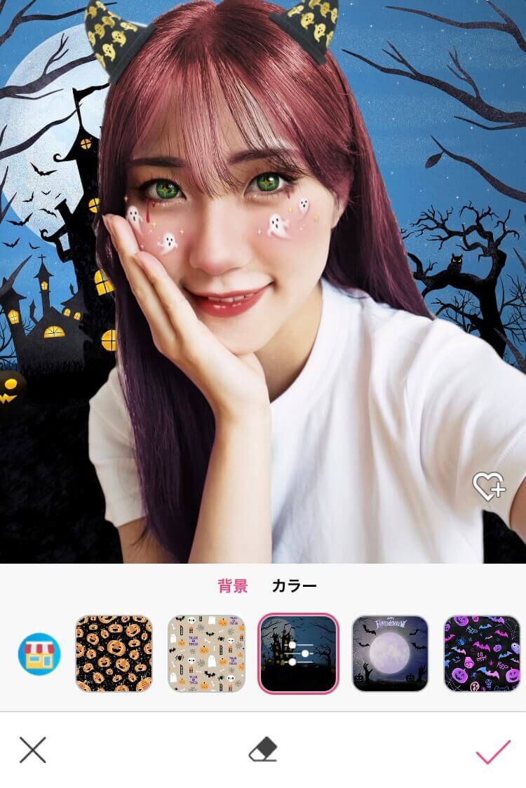 ハロウィンの背景