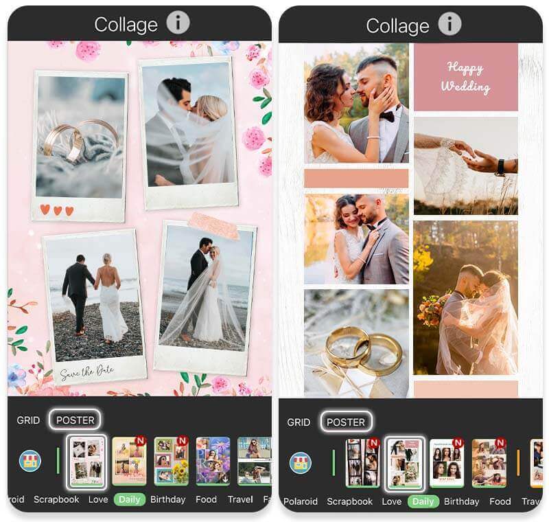Colagens de casamento para editar fotos incríveis!