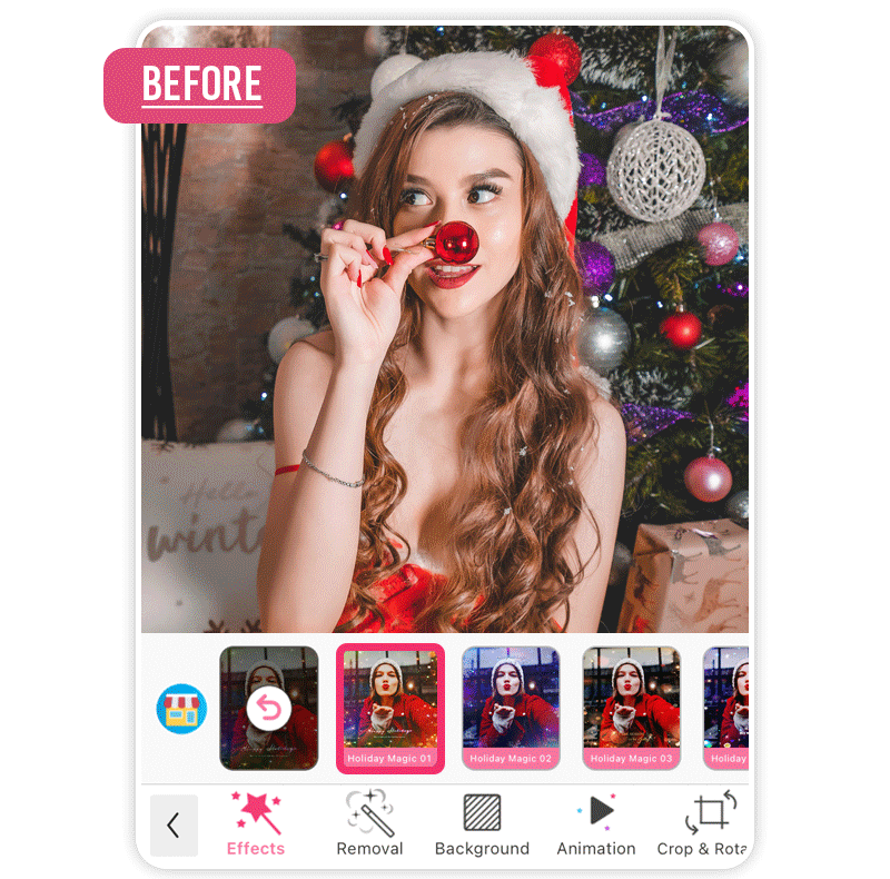 Fotos weihnachtlich gestalten mit Effekten und Filtern