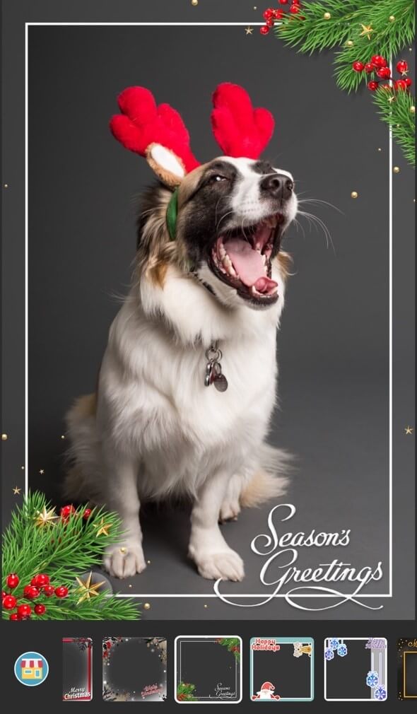 Marcos navideños para fotos