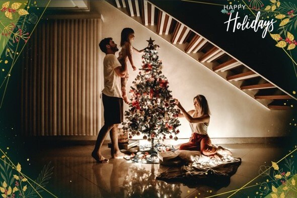 Marcos navideños para fotos