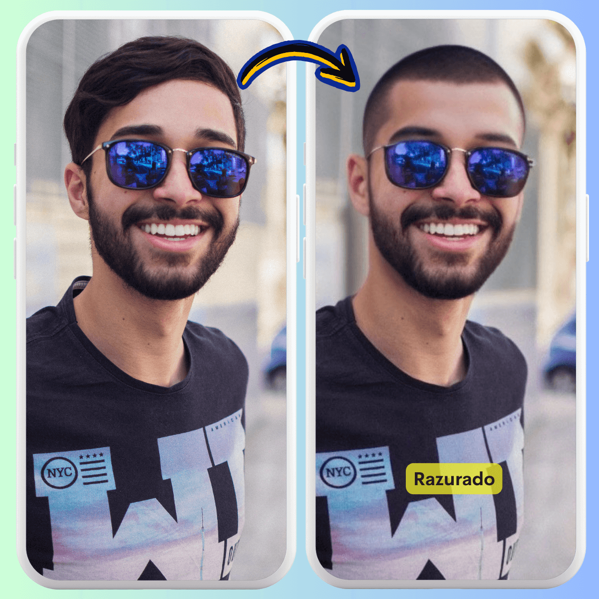 Diseños de corte de pelo para probar con el simulador de corte de cabello