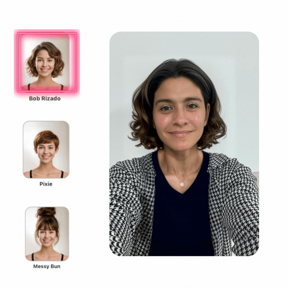 Diseños de corte de pelo para probar con el simulador de corte de cabello