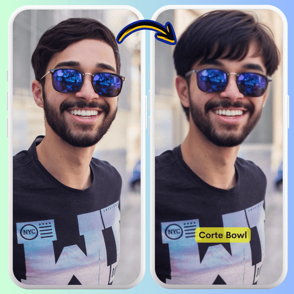 Diseños de corte de pelo para probar con el simulador de corte de cabello
