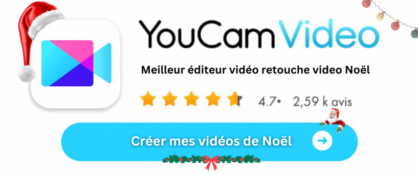 Télécharger YouCam Video gratuitement pour créer des videos de Noel pour TikTok