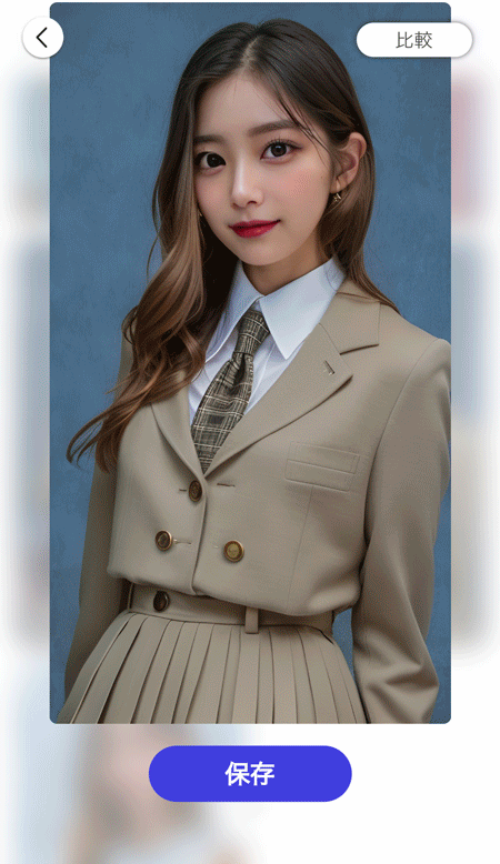 『YouCam AI Pro』で服装をチェンジ