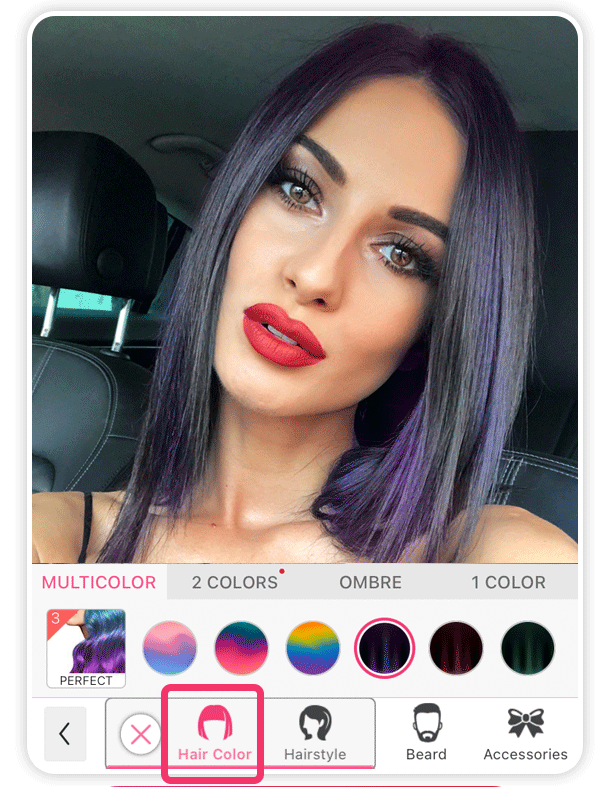 Baixe o YouCam Makeup Gratuitamente Para Testar Cores de Cabelo