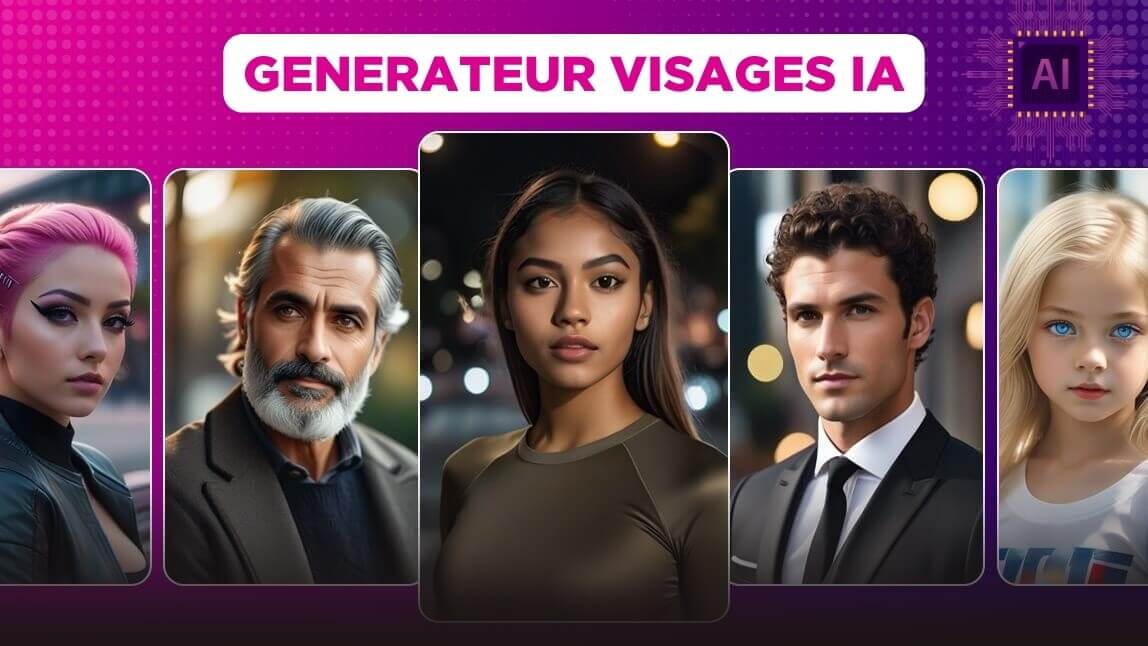 Générateur de visage gratuit IA pour créer un visage réaliste en ligne
