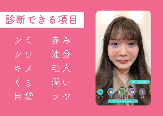 YouCam メイクで診断できる項目