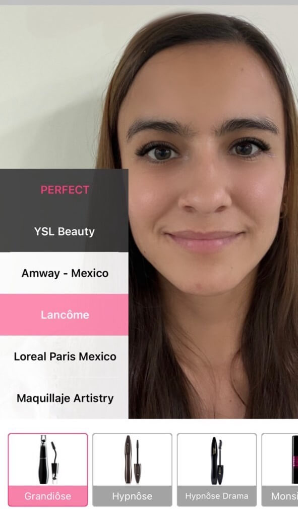 probar mascara de marcas reales 